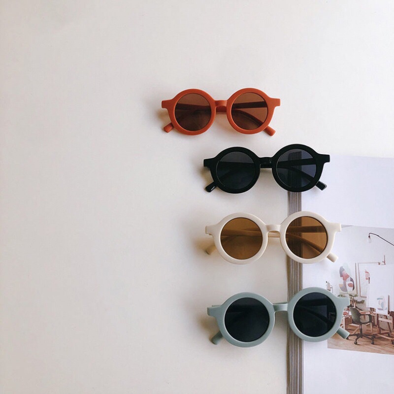 Mắt kính tròn cute Hàn Quốc dành cho be gái bé trai 1-6T