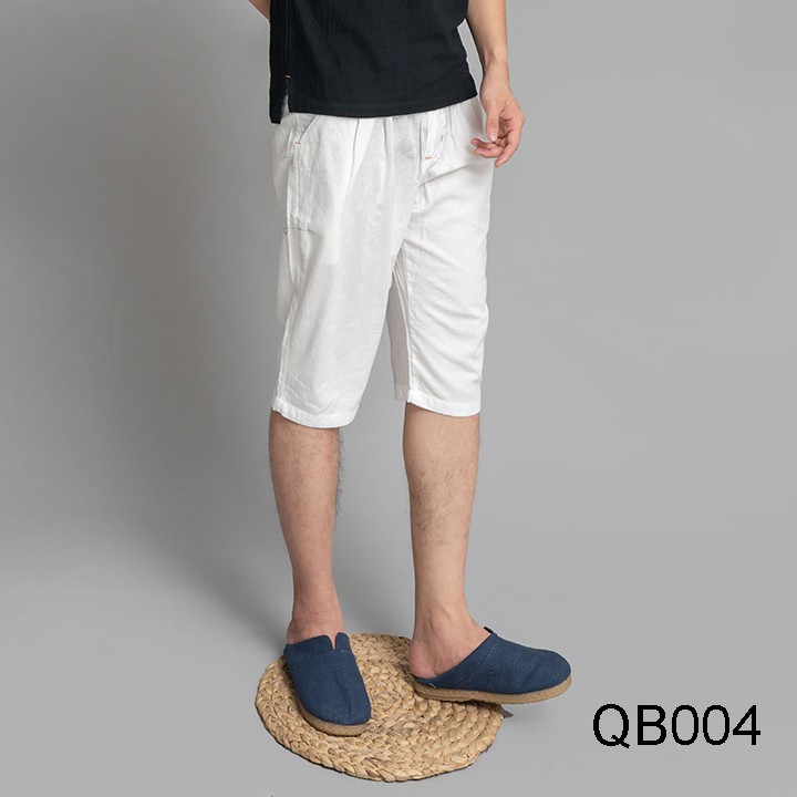 Quần Nam Culottes Vải Đũi ( Linen ) Rough
