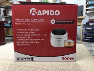 [CHÍNH HÃNG] Nồi Cơm Điện Tử Rapido RC 1.2D 500w