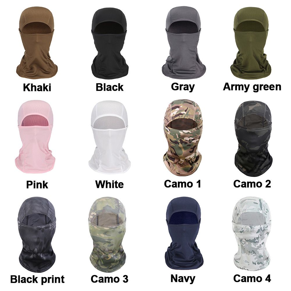 [Hàng mới về] Mũ trùm đầu che nắng thoáng khí chống bụi/tia cực tím nhiều màu cho nam nữ lái xe moto/trượt tuyết