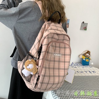 Backpack fashion new backpack bag bag backpack summer new simple backpack large capacity fashion high school college students Mori style advanced sense schoolbag for women