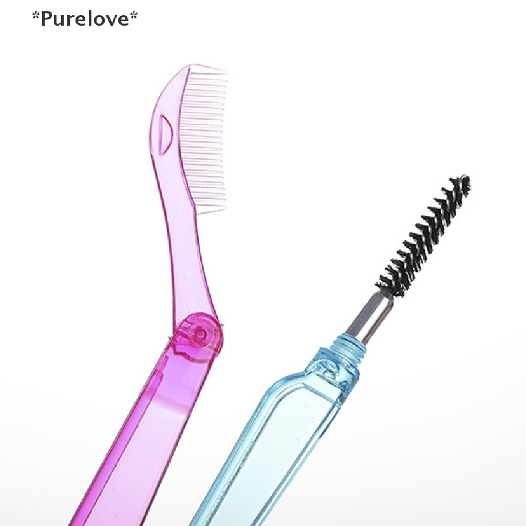 Lược Chải Lông Mi / Lông Mày Bằng Thép Không Gỉ Đa Năng Tiện Lợi