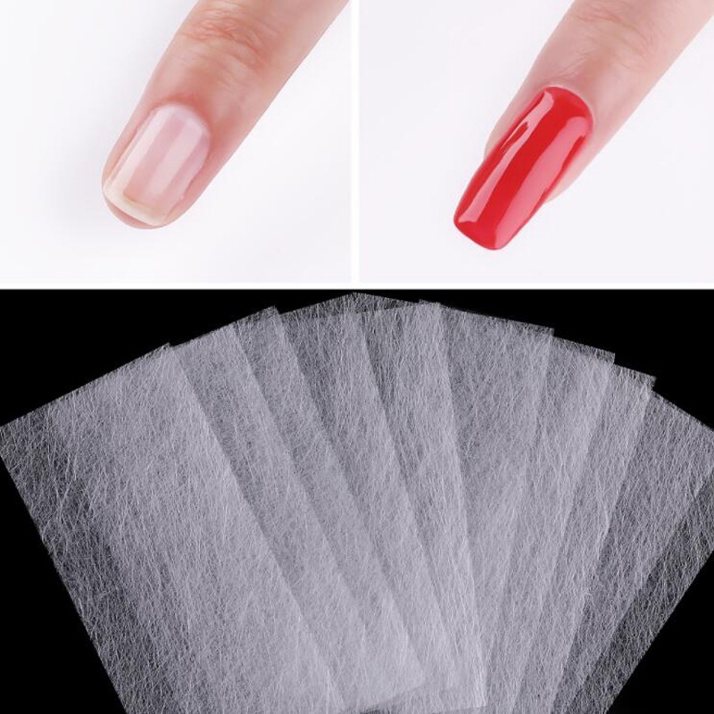 10/20 Tấm lụa sợi thủy tinh nối dài móng tay sắc dùng để làm nail Sợi Thủy Tinh Lụa Không Giấy Dùng Nối Dài Móng