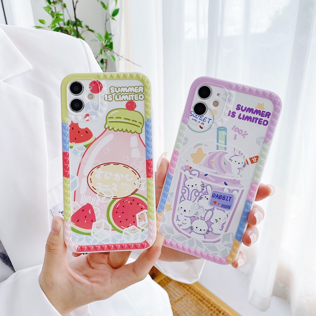 Ốp Điện Thoại Họa Tiết Trái Đào Ngọt Ngào Kiểu Hàn Quốc Cho Iphone 11 12 Pro Max Xs Max Xr Xs 7 8 Plus 7plus