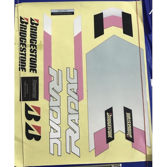 tem decal 3D xe đạp Bridgestone