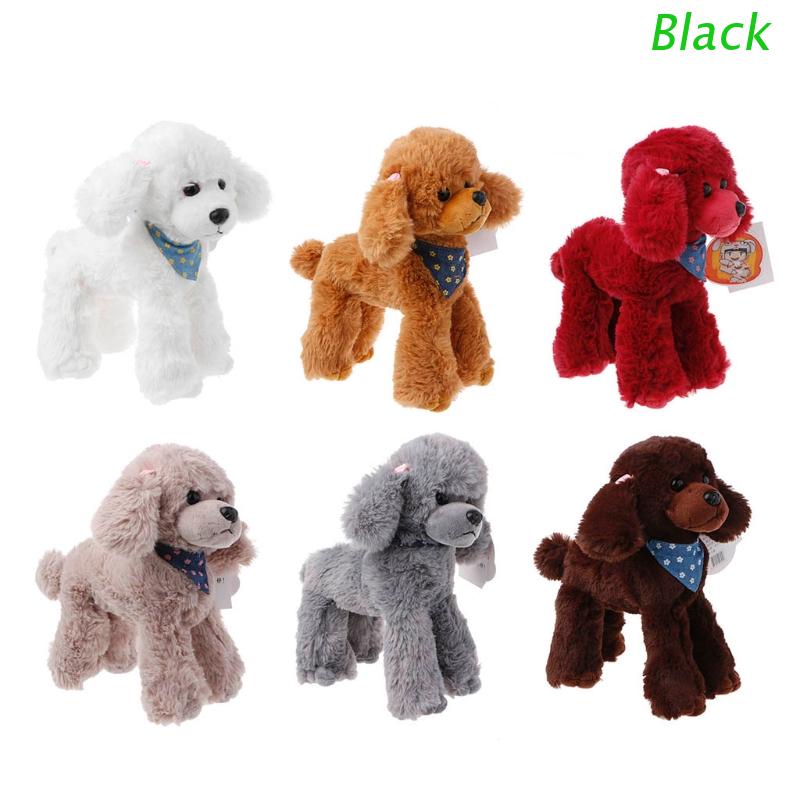 Thú Nhồi Bông Hình Chú Chó Poodle Màu Đen Đáng Yêu