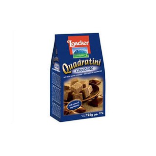 Bánh xốp Quadratini Sôcôla hiệu Loacker – túi 125gr