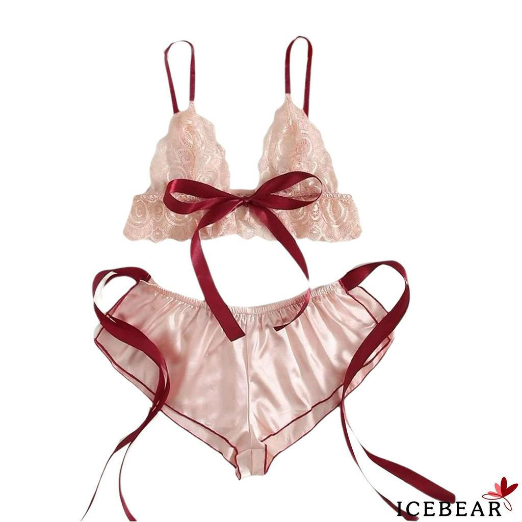 Set đồ ngủ 2 dây phối ren quyến rũ cho nữ