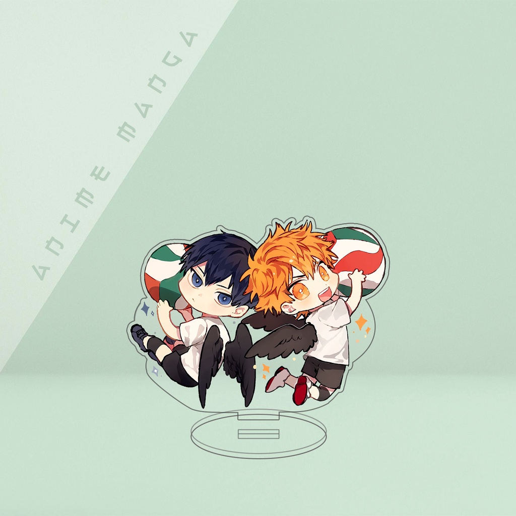 Mô Hình Nhân Vật Haikyuu Chibi Bộ Chất Liệu Acrylic decor góc học tập để bàn làm việc