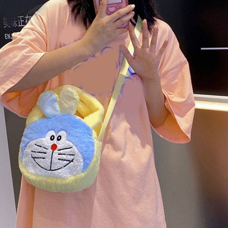 Túi Đeo Chéo Vai Bằng Vải Bông Với Dây Đeo Tùy Chỉnh Dễ Thương Dành Cho Nữ