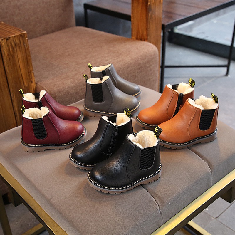 Boots giữ ấm phối lông thú cho bé