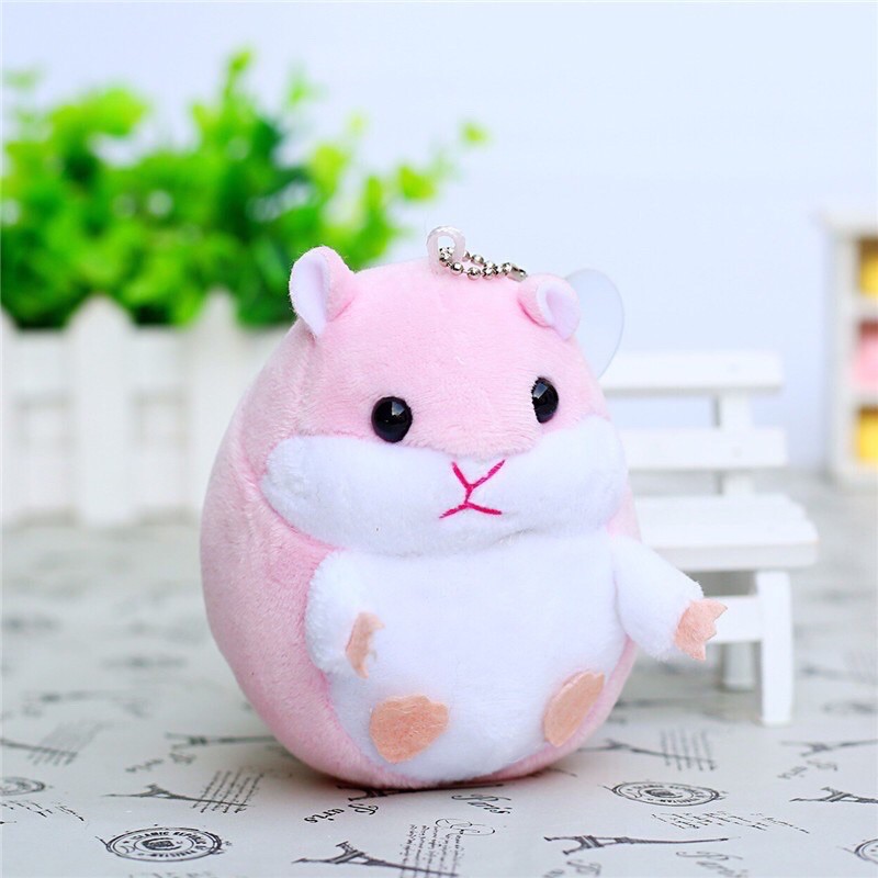 Móc Khoá -  Móc Balo/Túi Xách Chuột Hamster Nhồi Bông 12x5cm