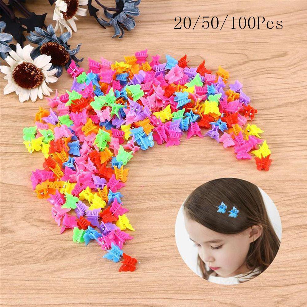 Set 20 / 50 / 100 Kẹp Bướm Nhiều Màu Sắc Cho Bé