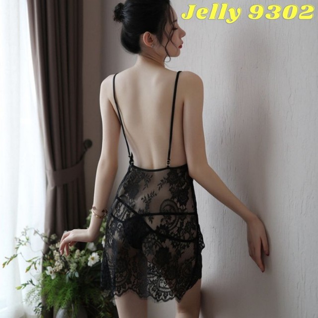 [QUÀ TẶNG] Váy Ngủ Lọt Khe Xuyên Thấu Gợi Cảm, Trẻ Trung Phong Cách Hàn Quốc – Đầm Ngủ 2 Dây Sexy Quyến Rũ - Jelly 9302