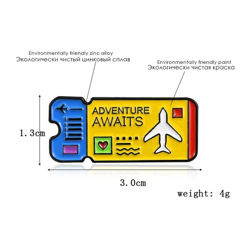 Trâm cài áo tráng men kiểu dáng đơn giản thời trang