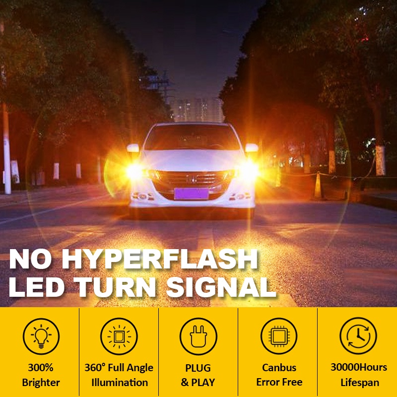 Bộ 2 Đèn LED Tín Hiệu T20 7440 Wy21w 1156 Bau15s Py21w P21w Ba15s T15 WY16W Cho Xe Hơi