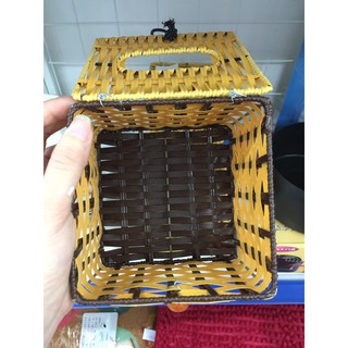 Hộp đựng giấy ăn mây hình vuông