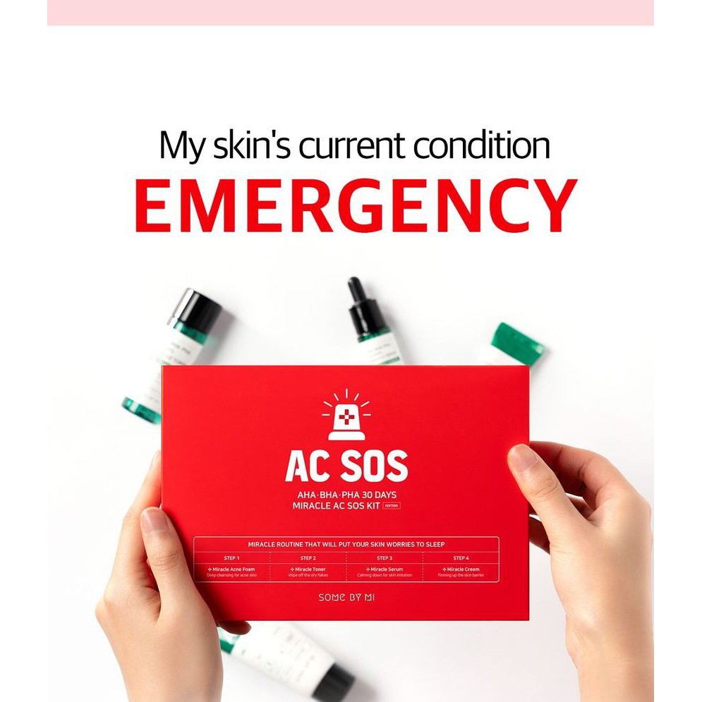 [VỎ ĐỎ] SET MỤN AC SOS AHA-BHA-PHA 30DAYS SOME BY MI KIT (4 MÓN) | BigBuy360 - bigbuy360.vn