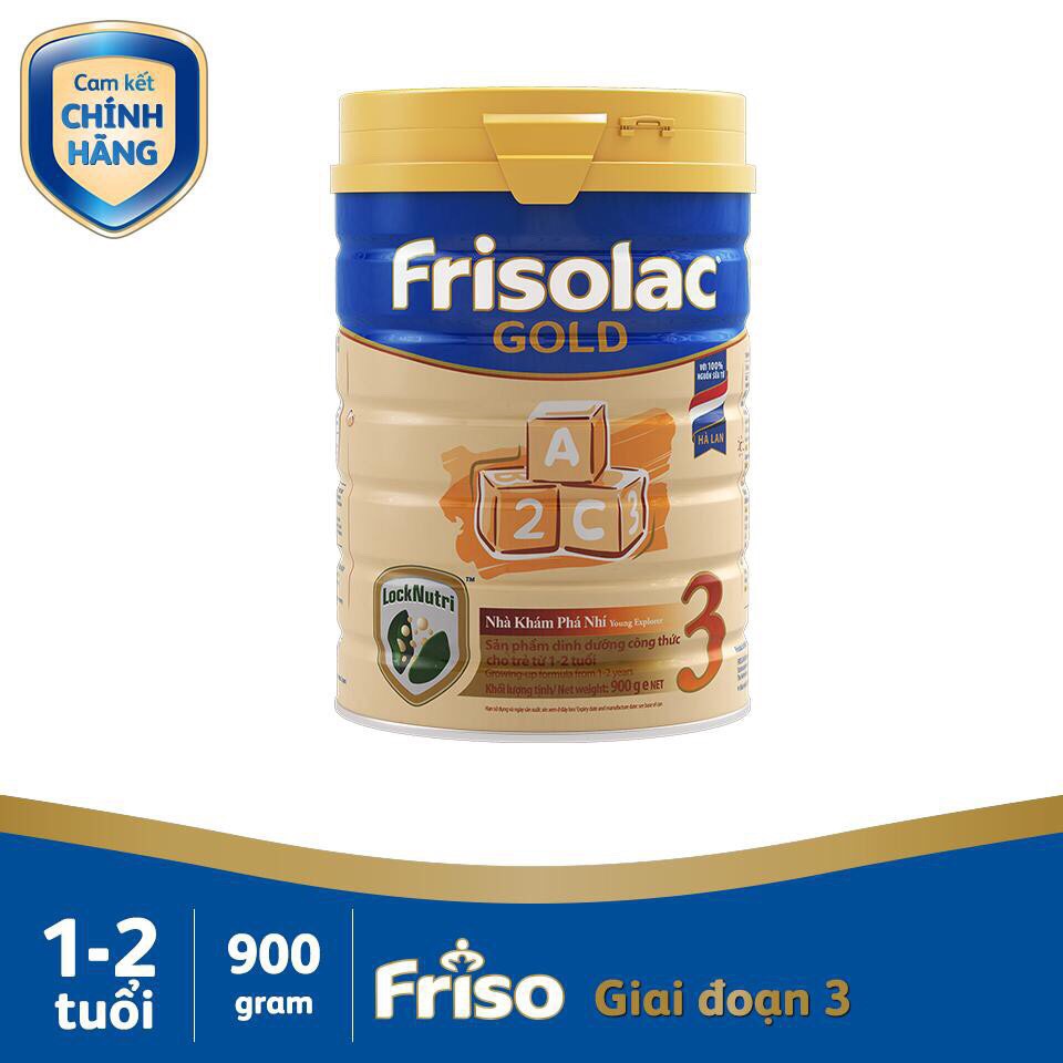 Sữa Frisolac gold 3 900g