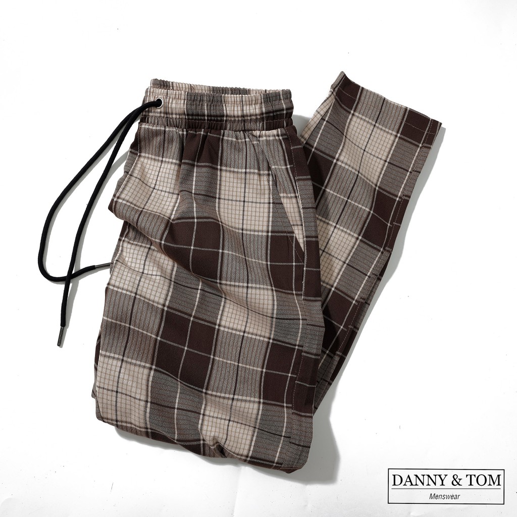 Quần Dài Caro Lưng Thun Boone Chất Vải Hàn Tây Chuẩn Đẹp , Form Regular , Trẻ Trung DN01 – DANNYTOM