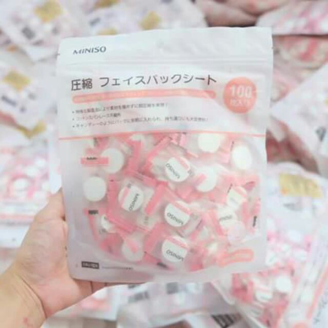 Mặt nạ viên nén Miniso Nhật Bản