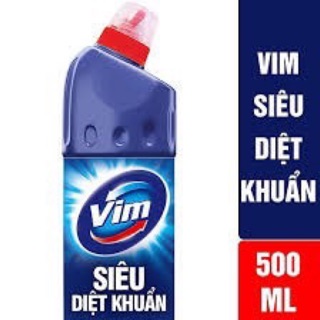 Nước tẩy bồn cầu Vim diệt khuẩn (500ml)- xanh biển