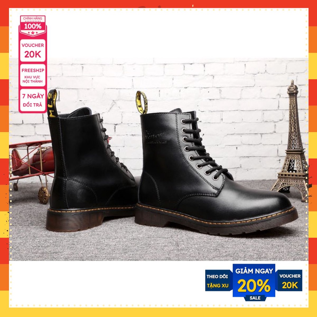 Giày Dr Martens Cao Cổ Nam/ Nữ Da Bò Cao Cấp Mã G2D Full Boxa