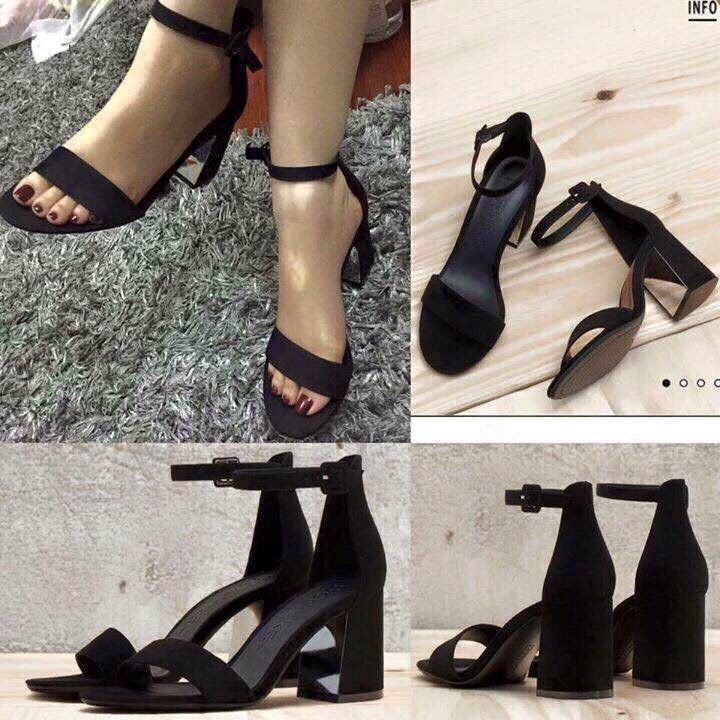 Sandal da lộn dáng trơn( cao 7p) mã H11