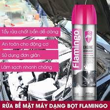 Bình Xịt Bọt Vệ Sinh Mặt Máy , Khoang Máy Ô Tô Flamingo F008 - Bình 650ml