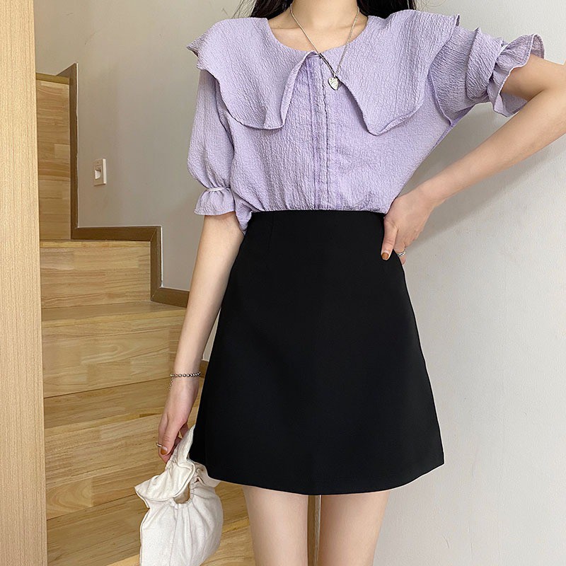 Chân váy chữ A Vải Vintex 2 túi có quần bên trong | BigBuy360 - bigbuy360.vn