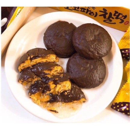 Bánh chocopie nhân nếp dẻo nhập khẩu hàn quốc - 초코파이 찰떡