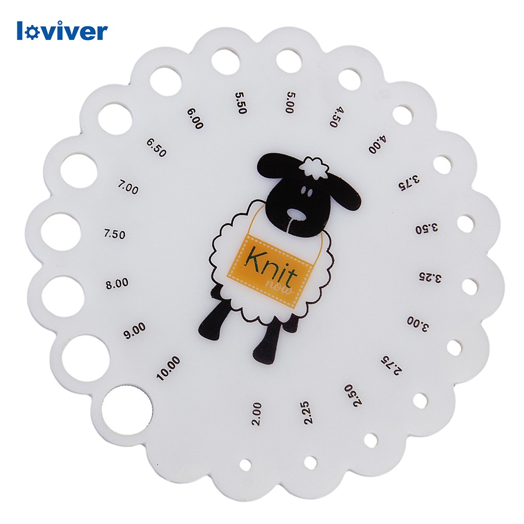 Thước đo kích thước kim khâu hình tròn in hình cừu dễ thương tiện dụng