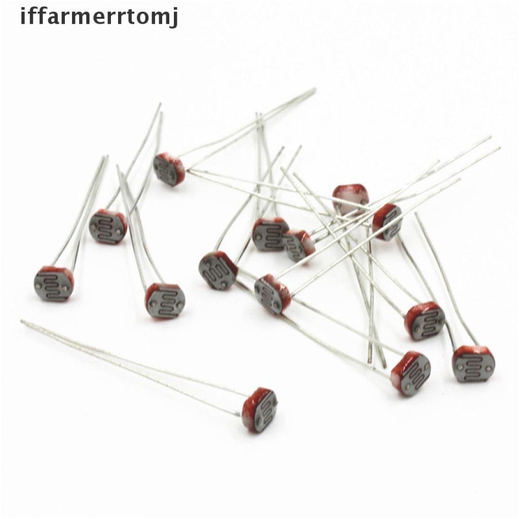 {iffarmerrtomj} 30PCS Photoresistor LDR CDS 5mm Light-Dependent Resistor Sensor GL5516 Arduino hye