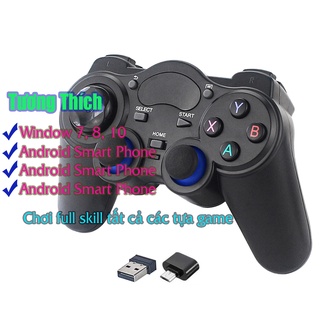 Tay cầm chơi game PC Laptop Điện Thoại TV Android TV Box Tay cầm chơi game không dây USB Bluetooth 2.4G