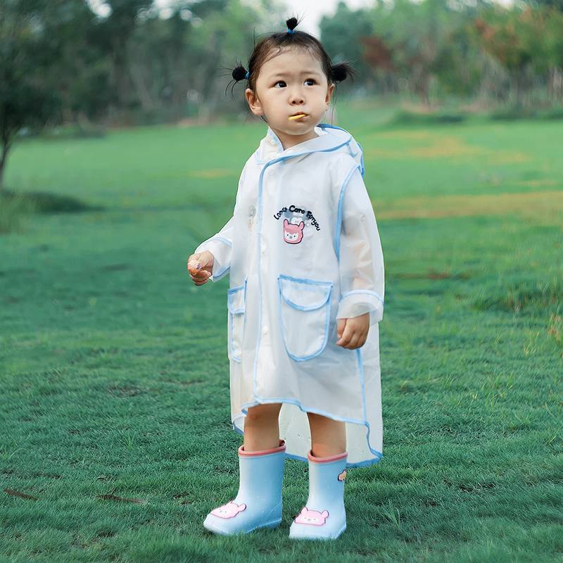 [Ảnh thật]2022 mới cheerful mario  mưa cho bé, Áo mưa trẻ em hoạt hình bức tranh động vật đáng yêu cho bé 80-140cm