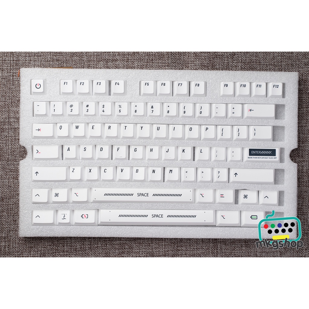 Keycap MacOS Minimal PBT 131 nút dày nút bàn phím cơ