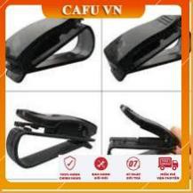 Kẹp treo kính kẹp nhựa giữ kính đen, gắn trong xe hơi - CAFU VN