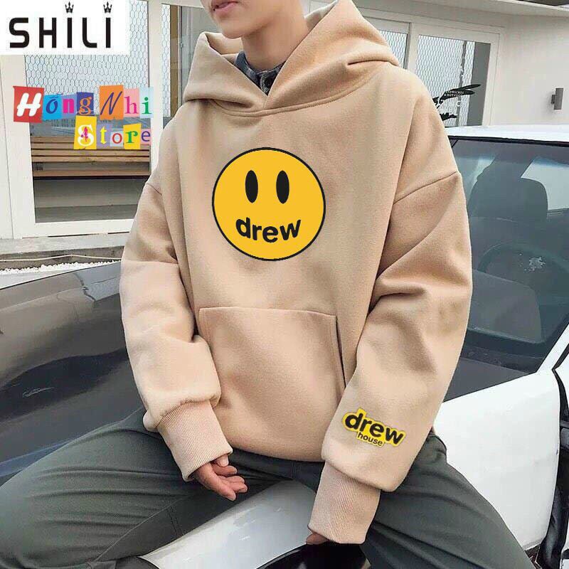 Áo hoodie nam nữ vải nỉ mềm mịn bao chất (drew)