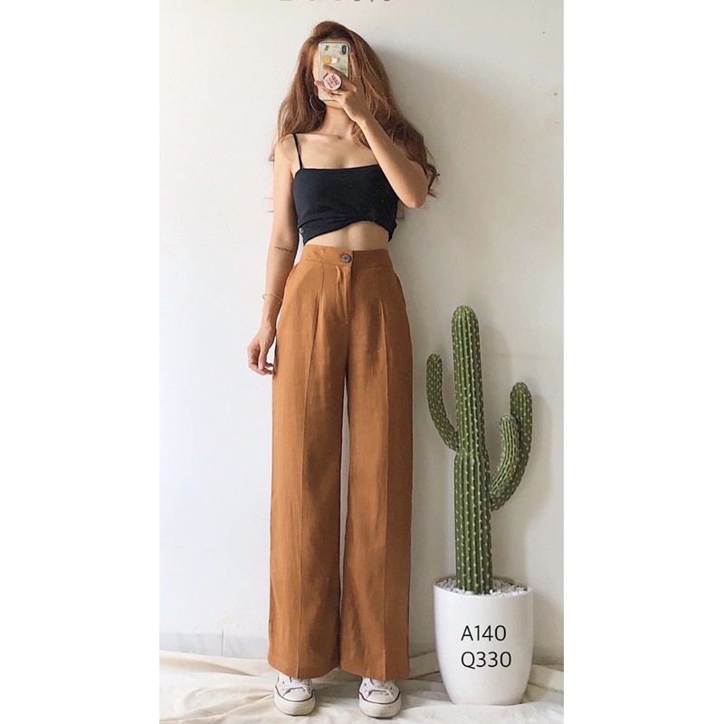 [Mã FAMAYWA giảm 10K đơn 50K] Quần Ống Rộng 💕Quần Culottes Chất Đũi Xước | BigBuy360 - bigbuy360.vn
