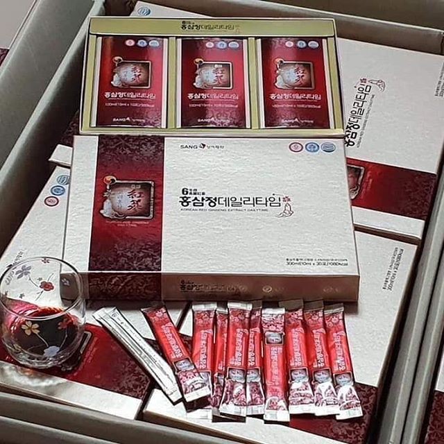 [DATE MỚI] Nước Hồng Sâm Nguyên Chất Sanga Người Lớn Hàn Quốc, Hộp  30 gói