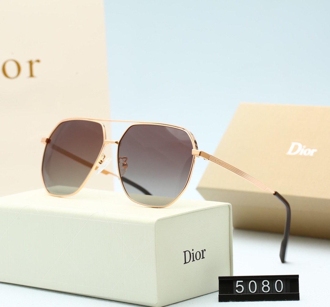 Xu hướng mới của châu Âu và Mỹ năm 2021 Kính mát có thương hiệu Christian Dior dành cho nữ Phân cực chính hãng (Có hộp và hộp đựng kính)