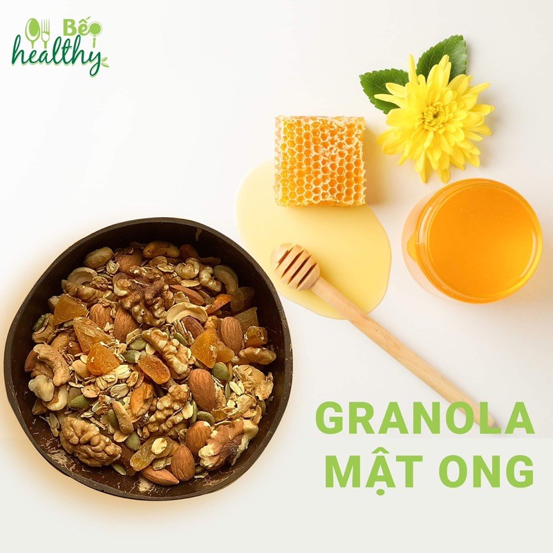 [Mã 156FMCGSALE hoàn 8% đơn 500K] Ngũ Cốc Ăn Kiêng Không Đường Granola 7 Loại Hạt - Bếp Healthy Hà Nội | BigBuy360 - bigbuy360.vn