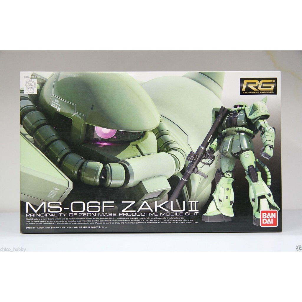 Mô hình lắp ráp RG 1/144 Zaku 2 Bandai