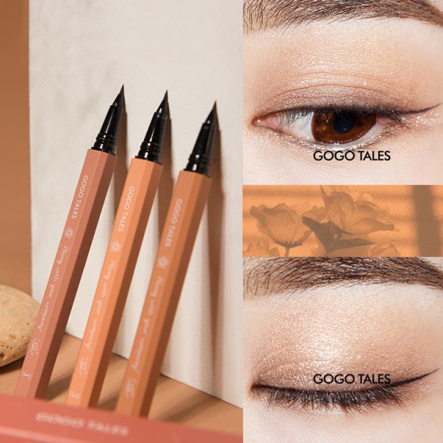 Kẻ mắt GOGO TALES chống nước sắc nét siêu mảnh Slender Beckoning Eyeliner Gogotales GT211 GOGO58