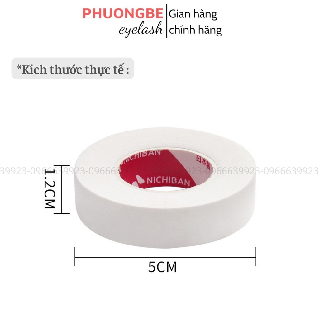 Băng dính nhật dán mi khi nối mi màu trắng có lỗ thông hơi