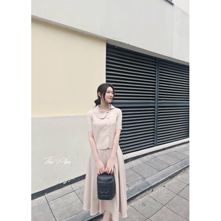 [ ẢNH THẬT ] LAYLA SET - Set áo cổ lệch & chân váy dài