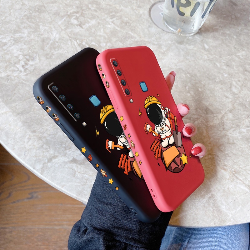 Ốp điện thoại silicon bảo vệ Camera in hình phi hành gia NASA sáng tạo cho Samsung Galaxy A9 2018