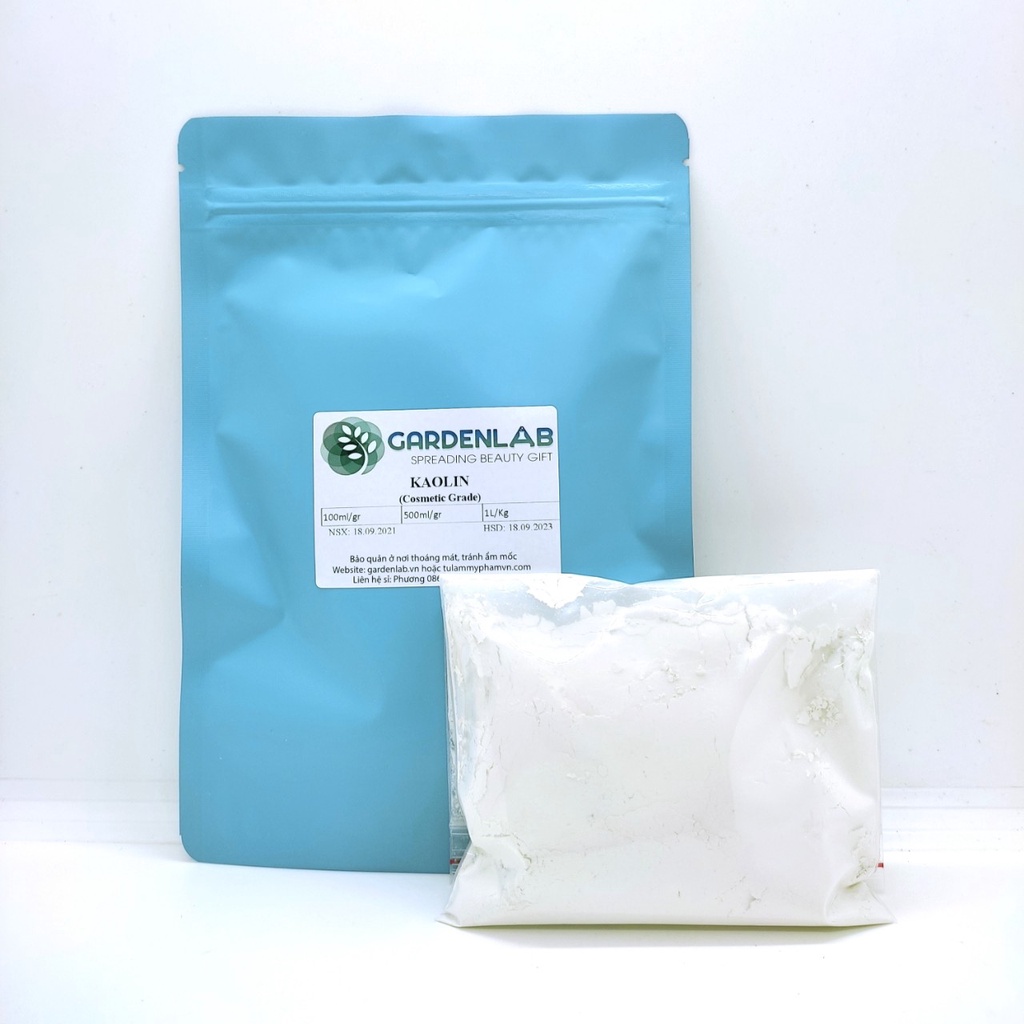 100GR KAOLIN - BỘT HÚT ẨM - NGUYÊN LIỆU MỸ PHẨM - NGUYÊN LIỆU LÀM SON MÔI