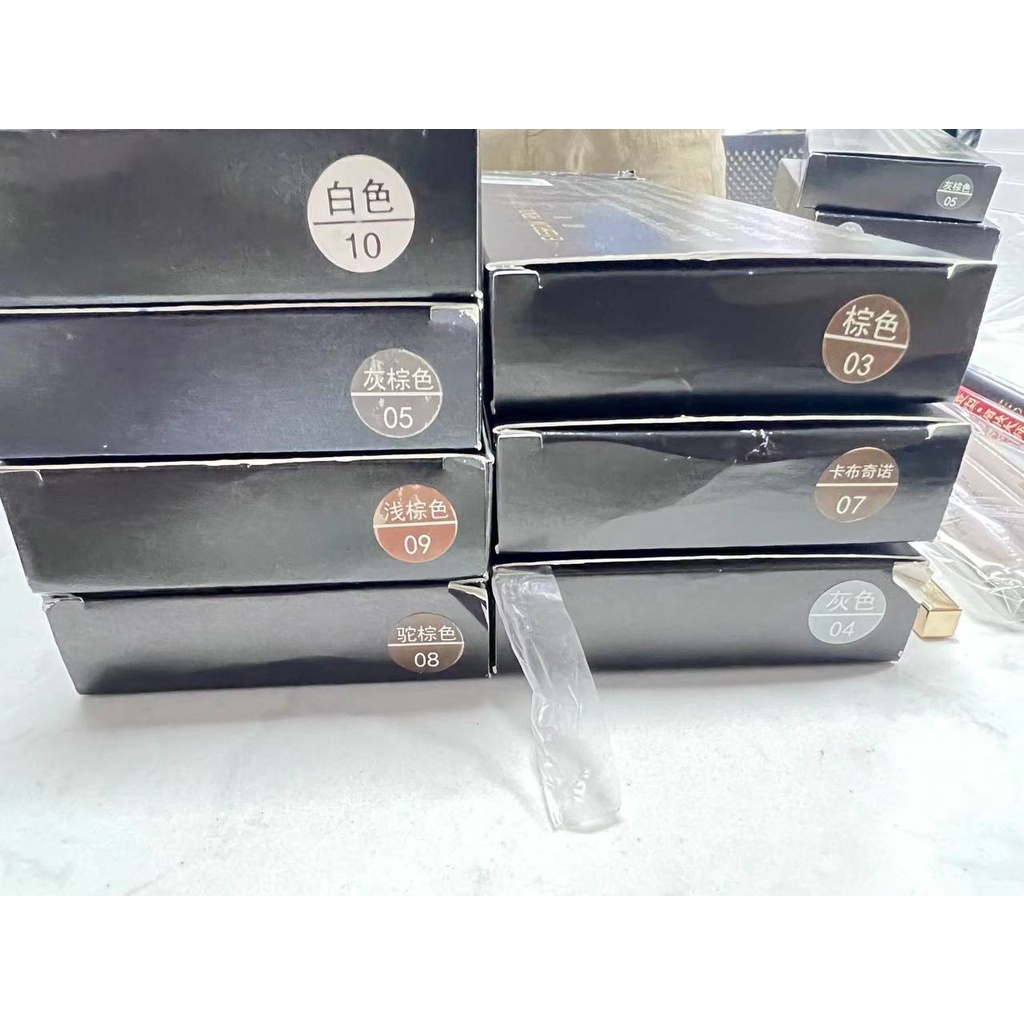 Chì Xé Kẻ Mày Haozhuang Cứng Phẩy Sợi Eyebrow Pencil Sắc Nét, Chống Nước, Lâu Trôi.