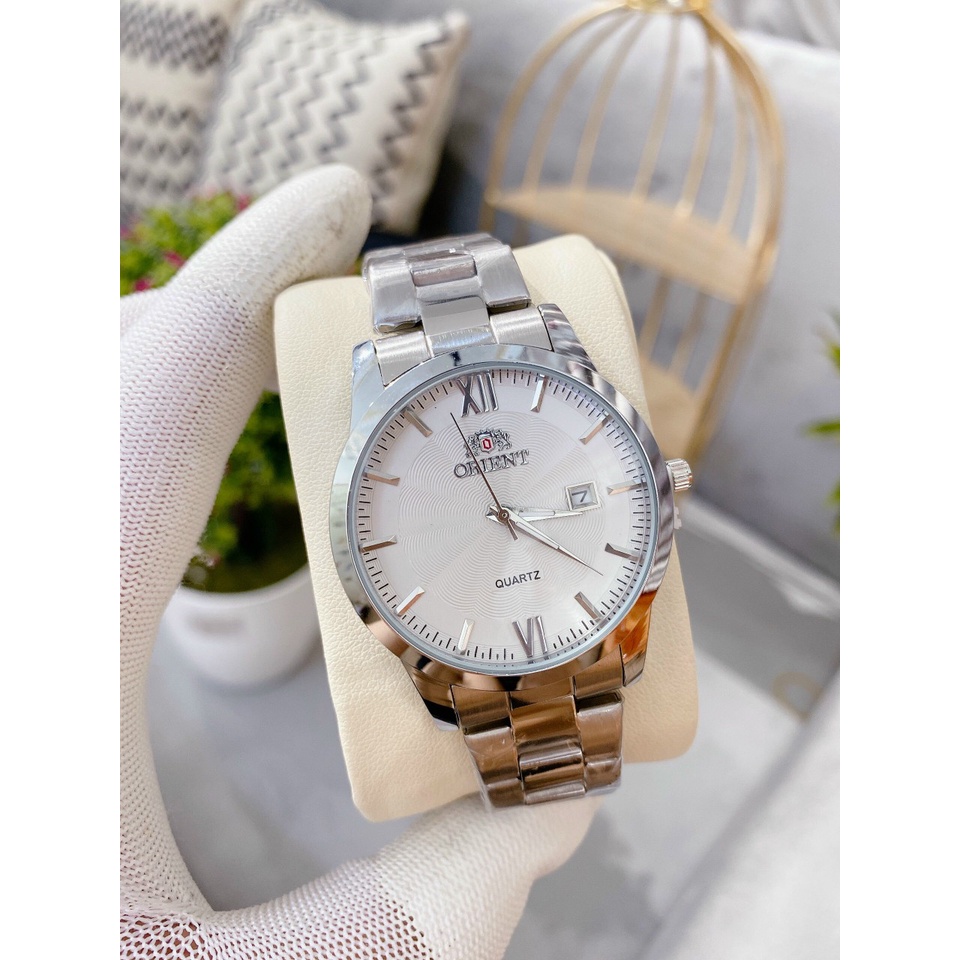 Đồng hồ nam sang trọng Orient dây thép không gỉ , kim trôi , máy pin , đồng hồ thời trang | BigBuy360 - bigbuy360.vn